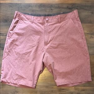 Burnside Pink Flat Front Shorts